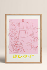 HOMEPACK Ahşap Çerçeveli Tablo Çerçeveli Poster Sanatsal Modern Duvar Dekoru TK-867