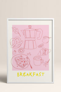 HOMEPACK Ahşap Çerçeveli Tablo Çerçeveli Poster Sanatsal Modern Duvar Dekoru TK-867