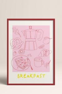 HOMEPACK Ahşap Çerçeveli Tablo Çerçeveli Poster Sanatsal Modern Duvar Dekoru TK-867