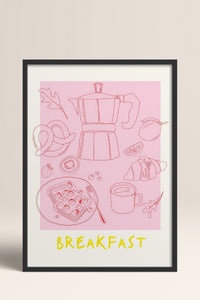 HOMEPACK Ahşap Çerçeveli Tablo Çerçeveli Poster Sanatsal Modern Duvar Dekoru TK-867