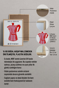 HOMEPACK Ahşap Çerçeveli Tablo Çerçeveli Poster Sanatsal Modern Duvar Dekoru TK-868