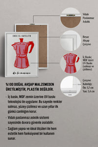 HOMEPACK Ahşap Çerçeveli Tablo Çerçeveli Poster Sanatsal Modern Duvar Dekoru TK-868