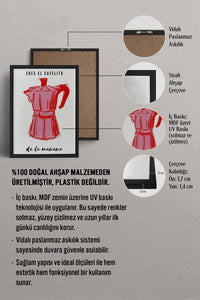HOMEPACK Ahşap Çerçeveli Tablo Çerçeveli Poster Sanatsal Modern Duvar Dekoru TK-868