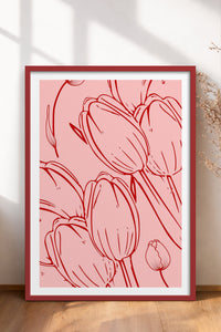 HOMEPACK Ahşap Çerçeveli Tablo Çerçeveli Poster Sanatsal Modern Duvar Dekoru TK-871