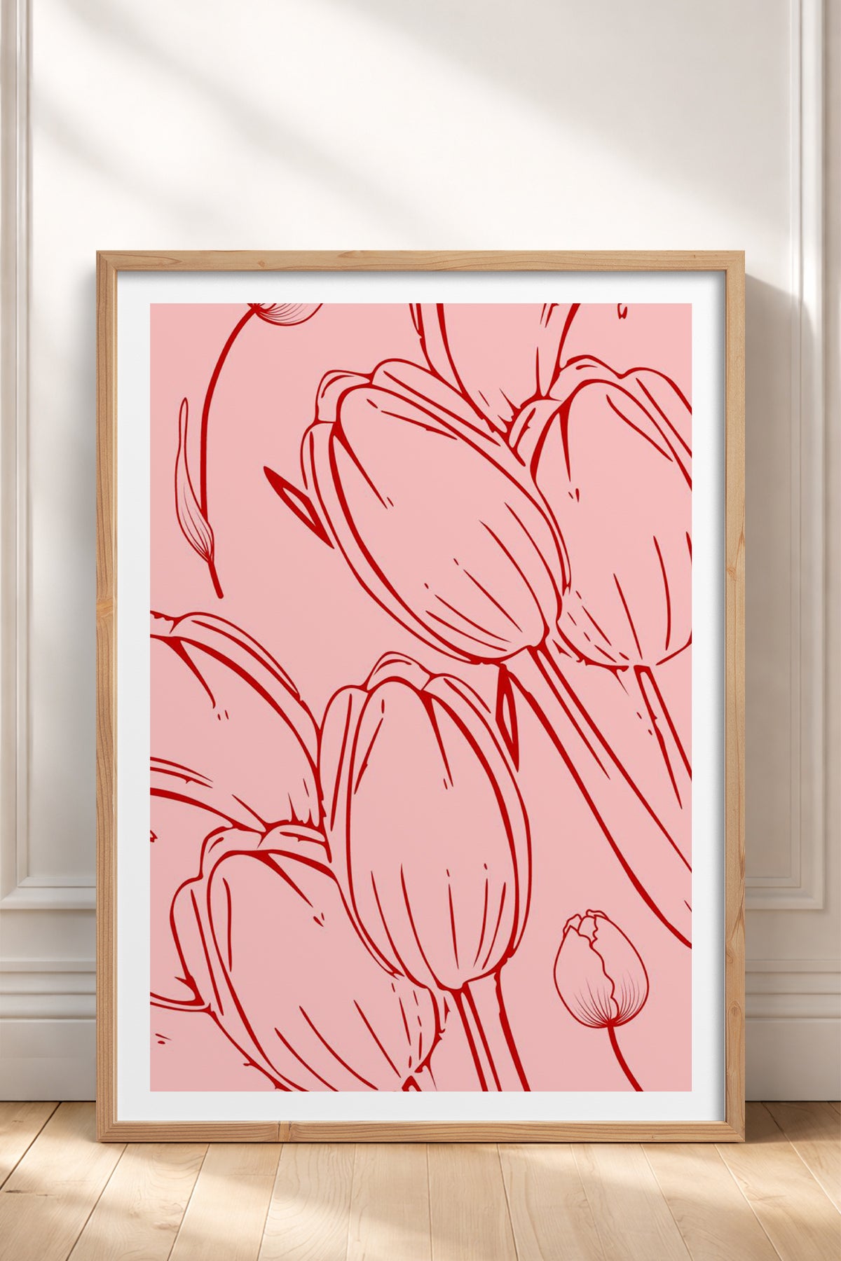 HOMEPACK Ahşap Çerçeveli Tablo Çerçeveli Poster Sanatsal Modern Duvar Dekoru TK-871