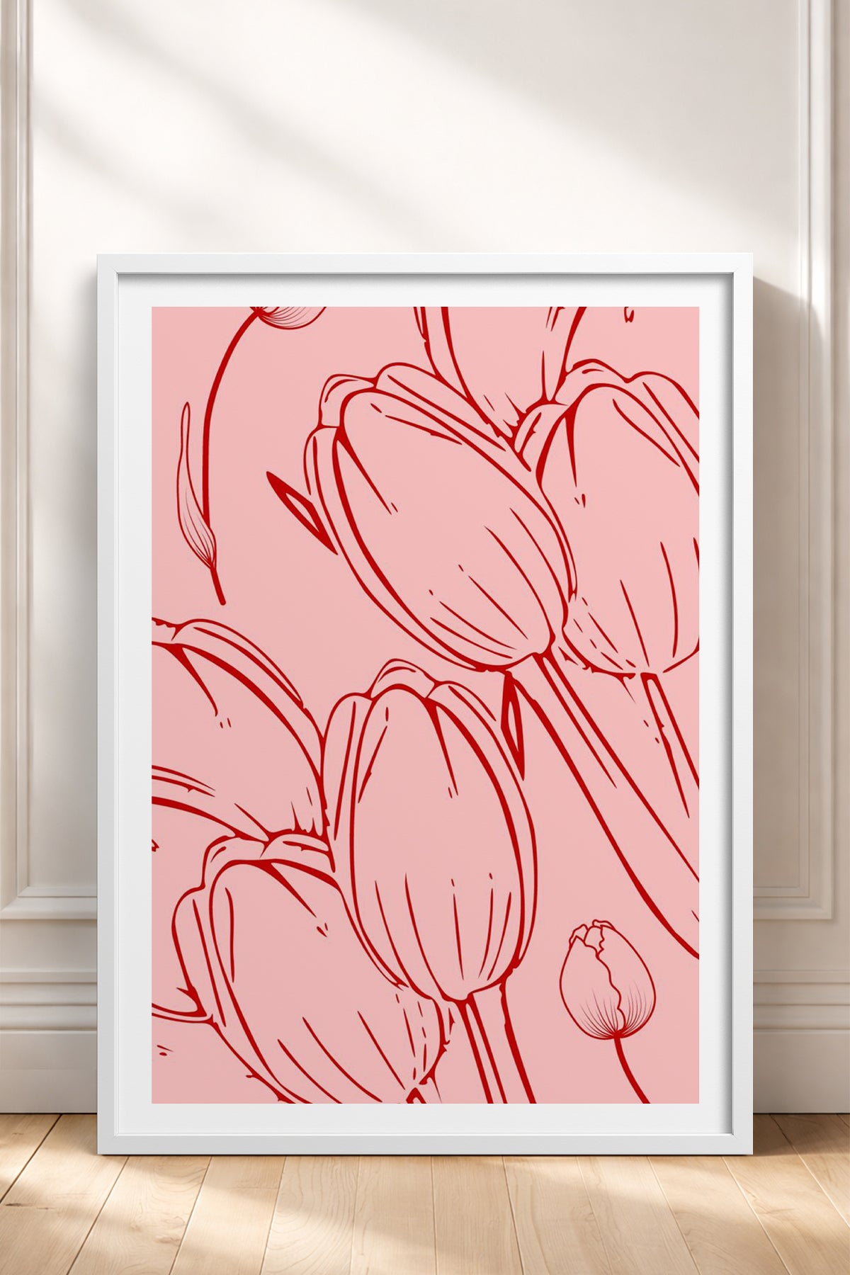 HOMEPACK Ahşap Çerçeveli Tablo Çerçeveli Poster Sanatsal Modern Duvar Dekoru TK-871