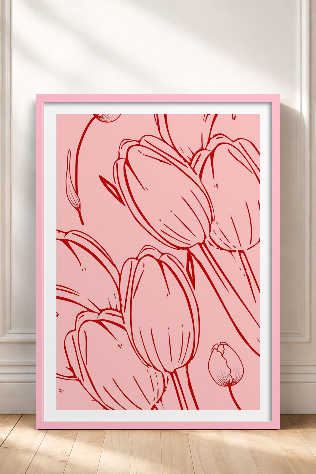 HOMEPACK Ahşap Çerçeveli Tablo Çerçeveli Poster Sanatsal Modern Duvar Dekoru TK-871