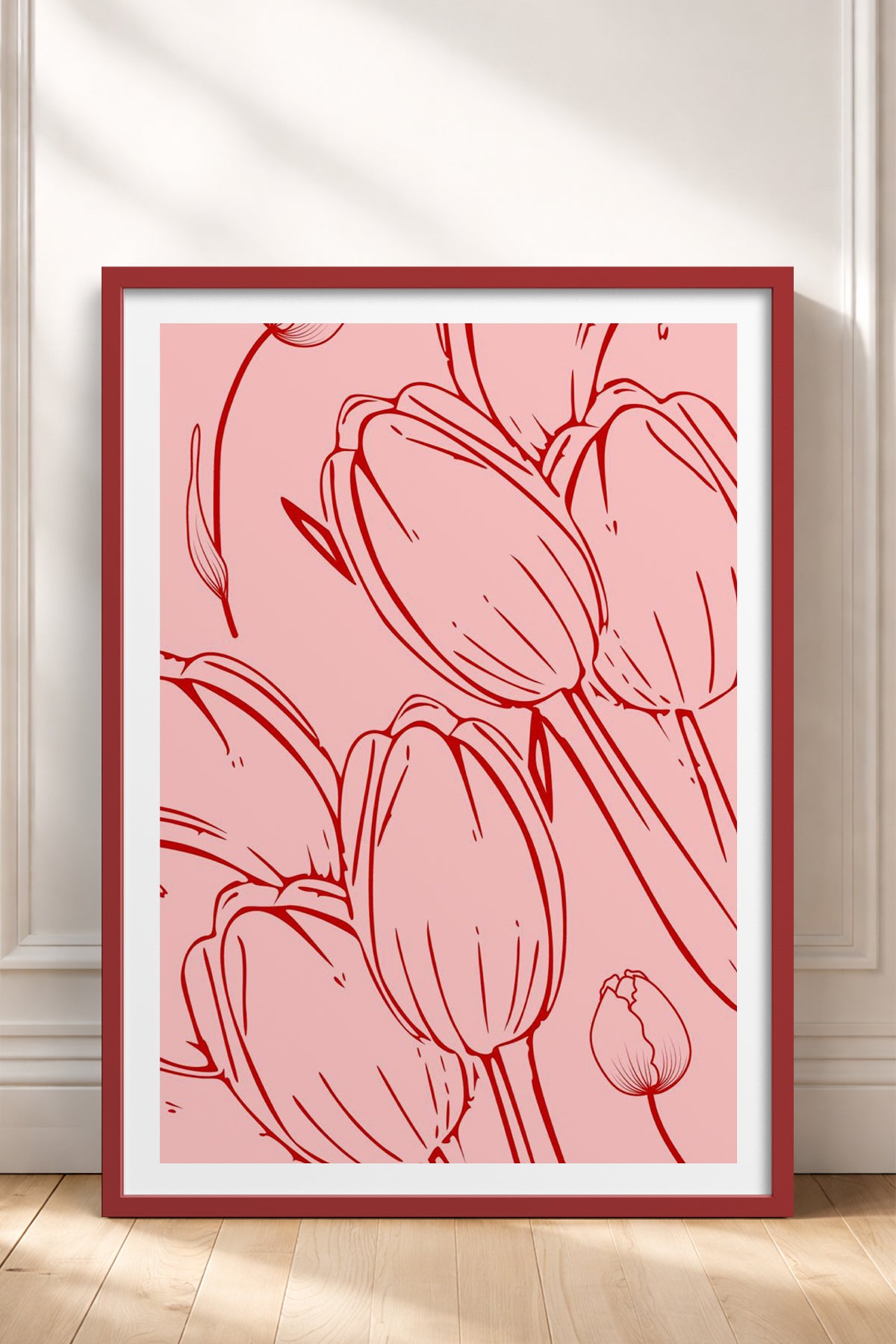 HOMEPACK Ahşap Çerçeveli Tablo Çerçeveli Poster Sanatsal Modern Duvar Dekoru TK-871