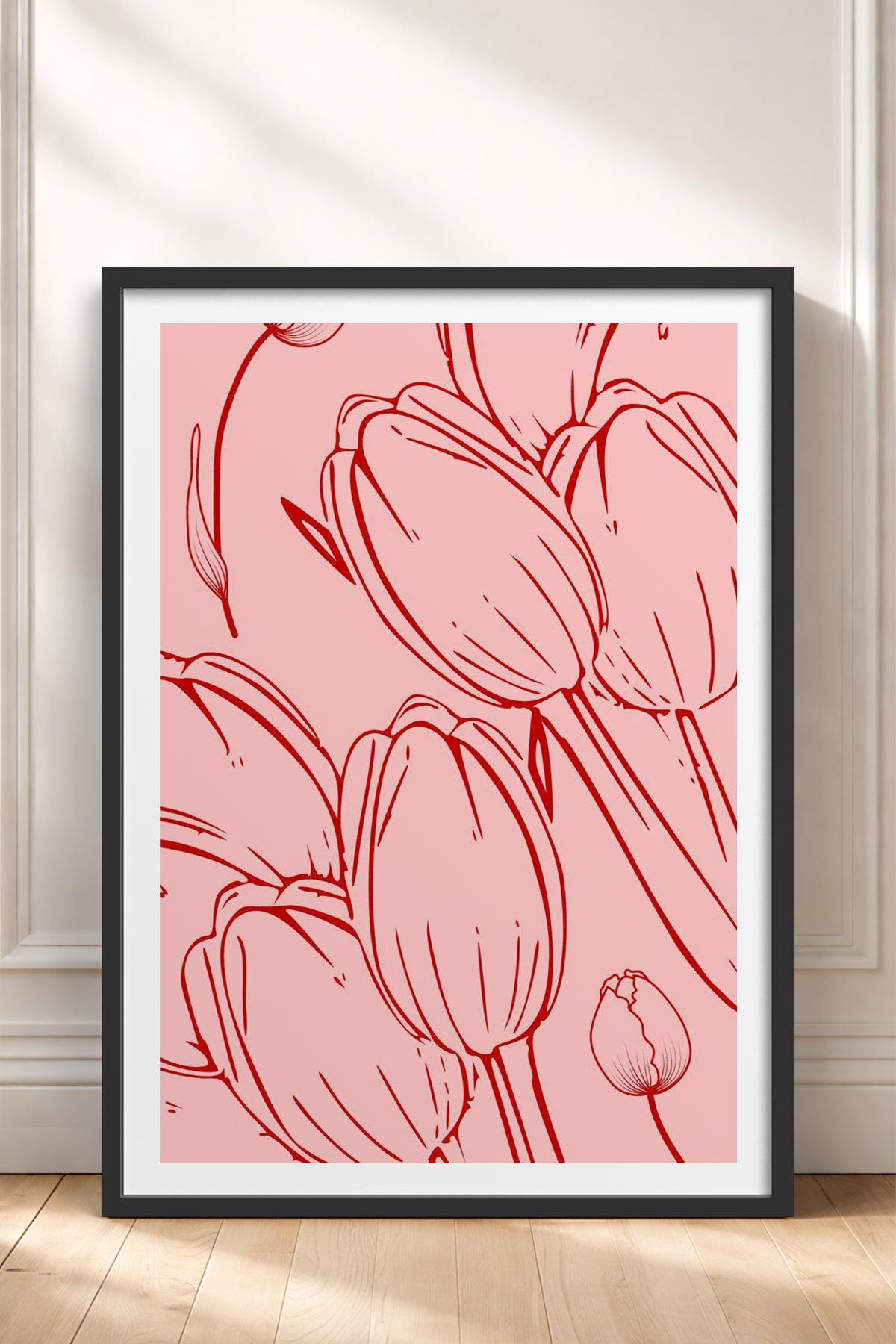 HOMEPACK Ahşap Çerçeveli Tablo Çerçeveli Poster Sanatsal Modern Duvar Dekoru TK-871