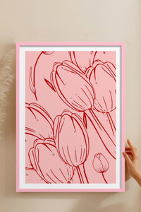 HOMEPACK Ahşap Çerçeveli Tablo Çerçeveli Poster Sanatsal Modern Duvar Dekoru TK-871