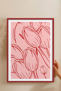 HOMEPACK Ahşap Çerçeveli Tablo Çerçeveli Poster Sanatsal Modern Duvar Dekoru TK-871