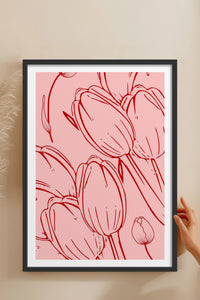 HOMEPACK Ahşap Çerçeveli Tablo Çerçeveli Poster Sanatsal Modern Duvar Dekoru TK-871
