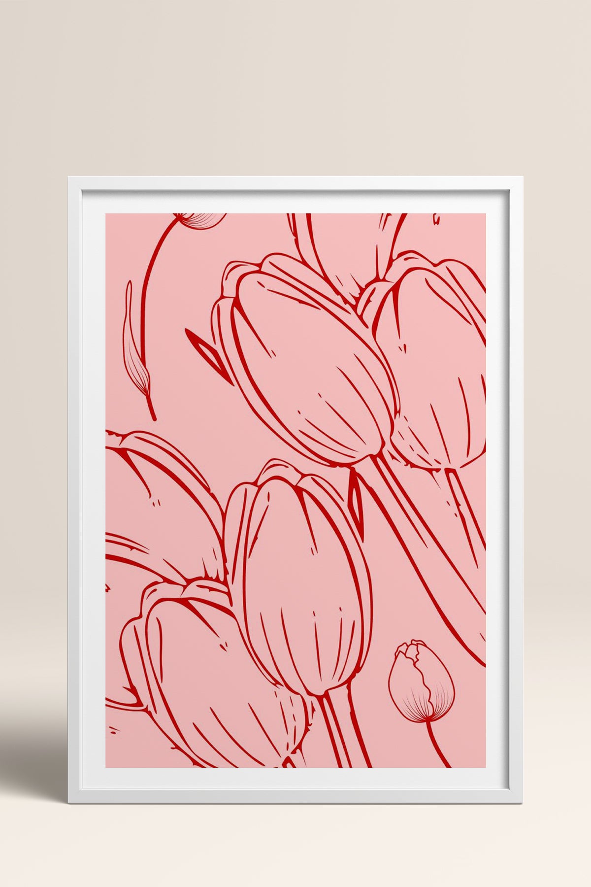 HOMEPACK Ahşap Çerçeveli Tablo Çerçeveli Poster Sanatsal Modern Duvar Dekoru TK-871