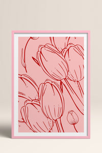 HOMEPACK Ahşap Çerçeveli Tablo Çerçeveli Poster Sanatsal Modern Duvar Dekoru TK-871