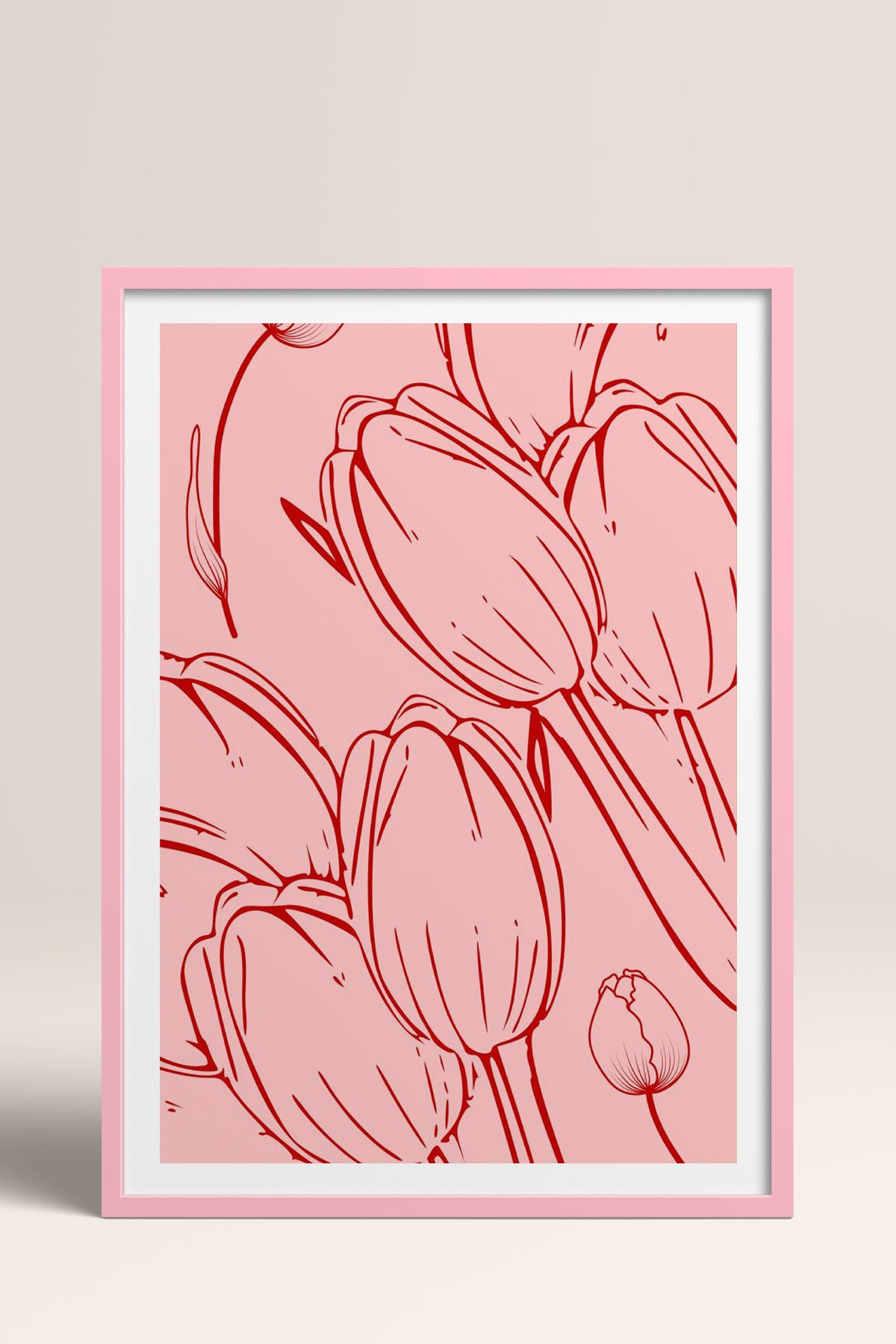 HOMEPACK Ahşap Çerçeveli Tablo Çerçeveli Poster Sanatsal Modern Duvar Dekoru TK-871