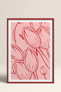 HOMEPACK Ahşap Çerçeveli Tablo Çerçeveli Poster Sanatsal Modern Duvar Dekoru TK-871
