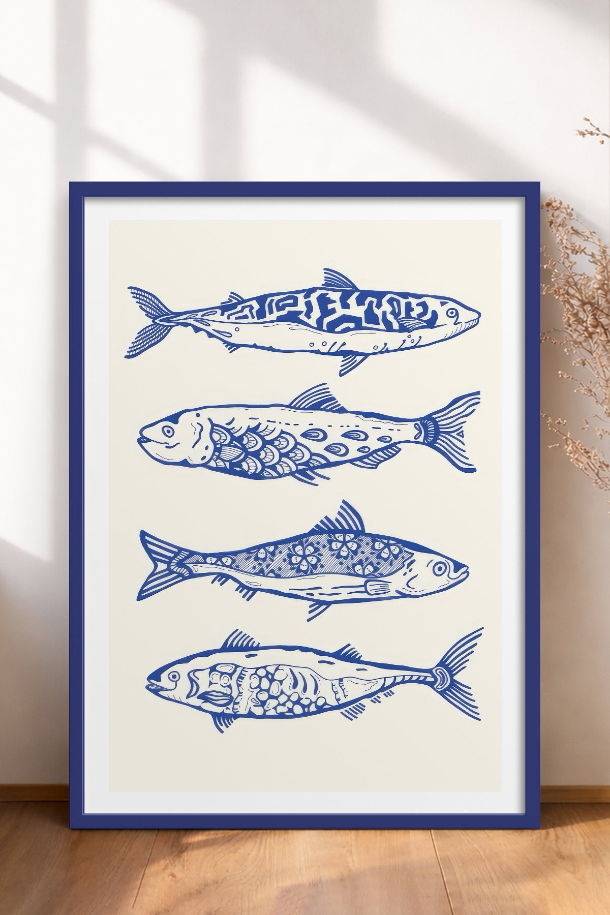 HOMEPACK Ahşap Çerçeveli Tablo Çerçeveli Poster Sanatsal Modern Duvar Dekoru TK-872