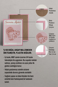 HOMEPACK Ahşap Çerçeveli Tablo Çerçeveli Poster Sanatsal Modern Duvar Dekoru TK-873