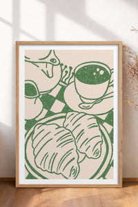 HOMEPACK Ahşap Çerçeveli Tablo Çerçeveli Poster Sanatsal Modern Duvar Dekoru TK-874