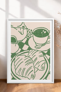 HOMEPACK Ahşap Çerçeveli Tablo Çerçeveli Poster Sanatsal Modern Duvar Dekoru TK-874