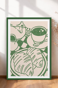 HOMEPACK Ahşap Çerçeveli Tablo Çerçeveli Poster Sanatsal Modern Duvar Dekoru TK-874