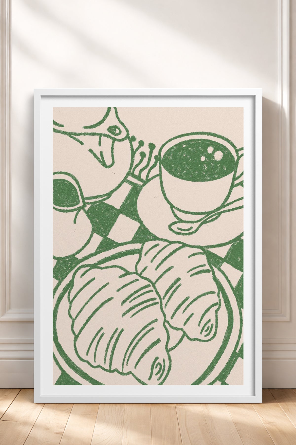 HOMEPACK Ahşap Çerçeveli Tablo Çerçeveli Poster Sanatsal Modern Duvar Dekoru TK-874