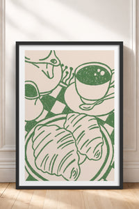 HOMEPACK Ahşap Çerçeveli Tablo Çerçeveli Poster Sanatsal Modern Duvar Dekoru TK-874