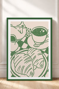HOMEPACK Ahşap Çerçeveli Tablo Çerçeveli Poster Sanatsal Modern Duvar Dekoru TK-874