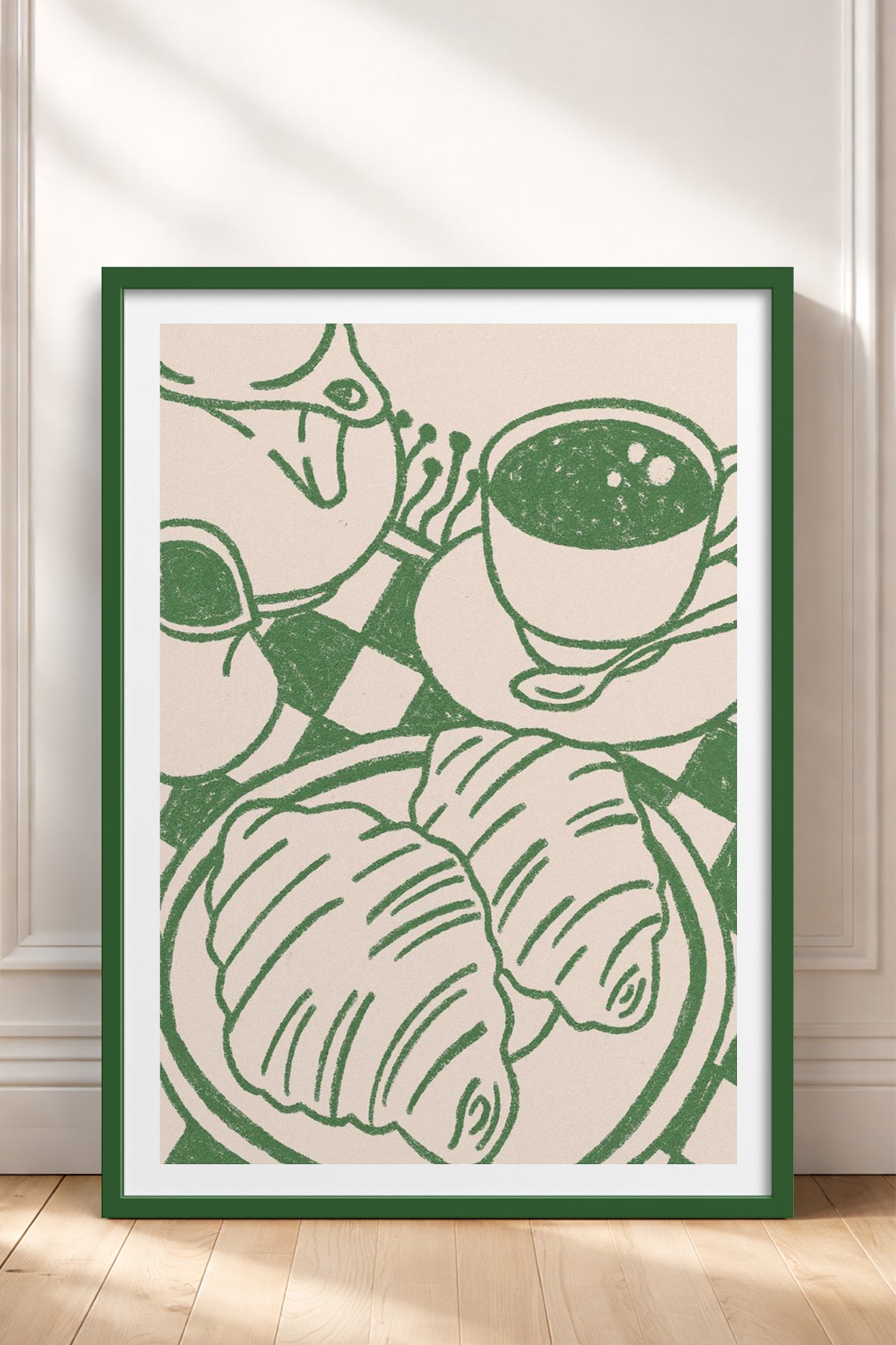 HOMEPACK Ahşap Çerçeveli Tablo Çerçeveli Poster Sanatsal Modern Duvar Dekoru TK-874