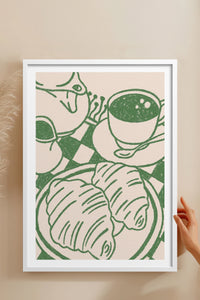 HOMEPACK Ahşap Çerçeveli Tablo Çerçeveli Poster Sanatsal Modern Duvar Dekoru TK-874