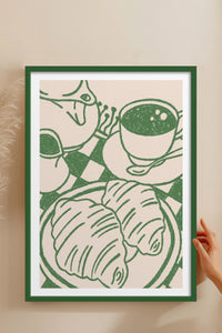 HOMEPACK Ahşap Çerçeveli Tablo Çerçeveli Poster Sanatsal Modern Duvar Dekoru TK-874