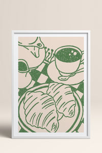 HOMEPACK Ahşap Çerçeveli Tablo Çerçeveli Poster Sanatsal Modern Duvar Dekoru TK-874