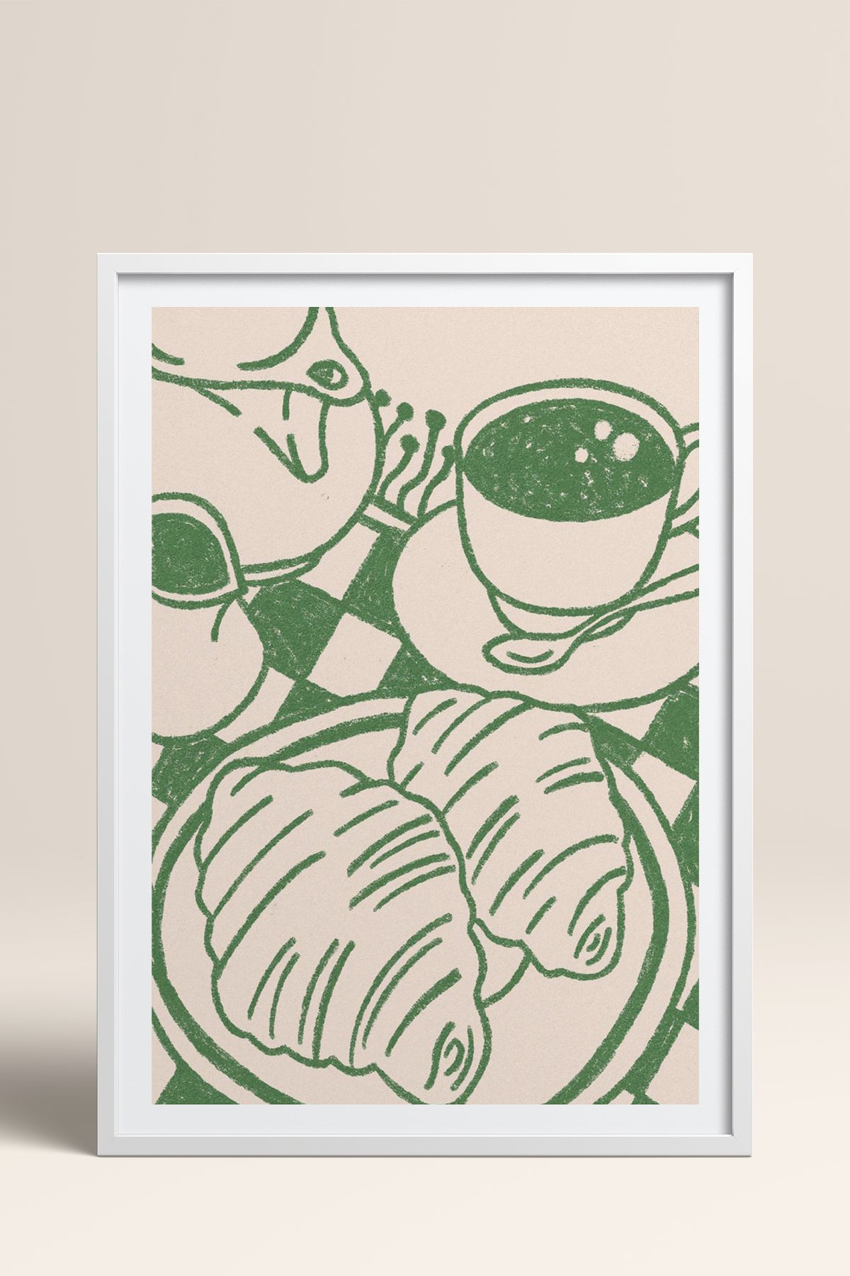 HOMEPACK Ahşap Çerçeveli Tablo Çerçeveli Poster Sanatsal Modern Duvar Dekoru TK-874