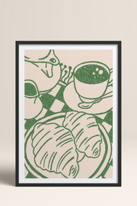 HOMEPACK Ahşap Çerçeveli Tablo Çerçeveli Poster Sanatsal Modern Duvar Dekoru TK-874