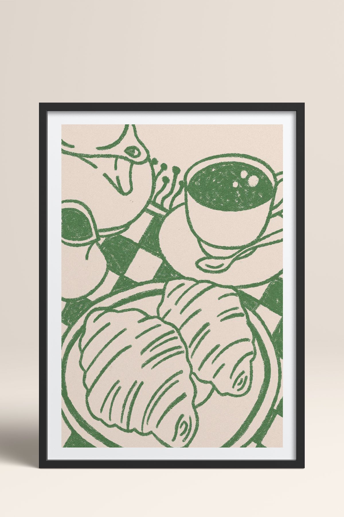 HOMEPACK Ahşap Çerçeveli Tablo Çerçeveli Poster Sanatsal Modern Duvar Dekoru TK-874