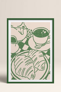 HOMEPACK Ahşap Çerçeveli Tablo Çerçeveli Poster Sanatsal Modern Duvar Dekoru TK-874