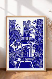 HOMEPACK Ahşap Çerçeveli Tablo Çerçeveli Poster Sanatsal Modern Duvar Dekoru TK-875