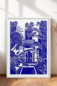 HOMEPACK Ahşap Çerçeveli Tablo Çerçeveli Poster Sanatsal Modern Duvar Dekoru TK-875