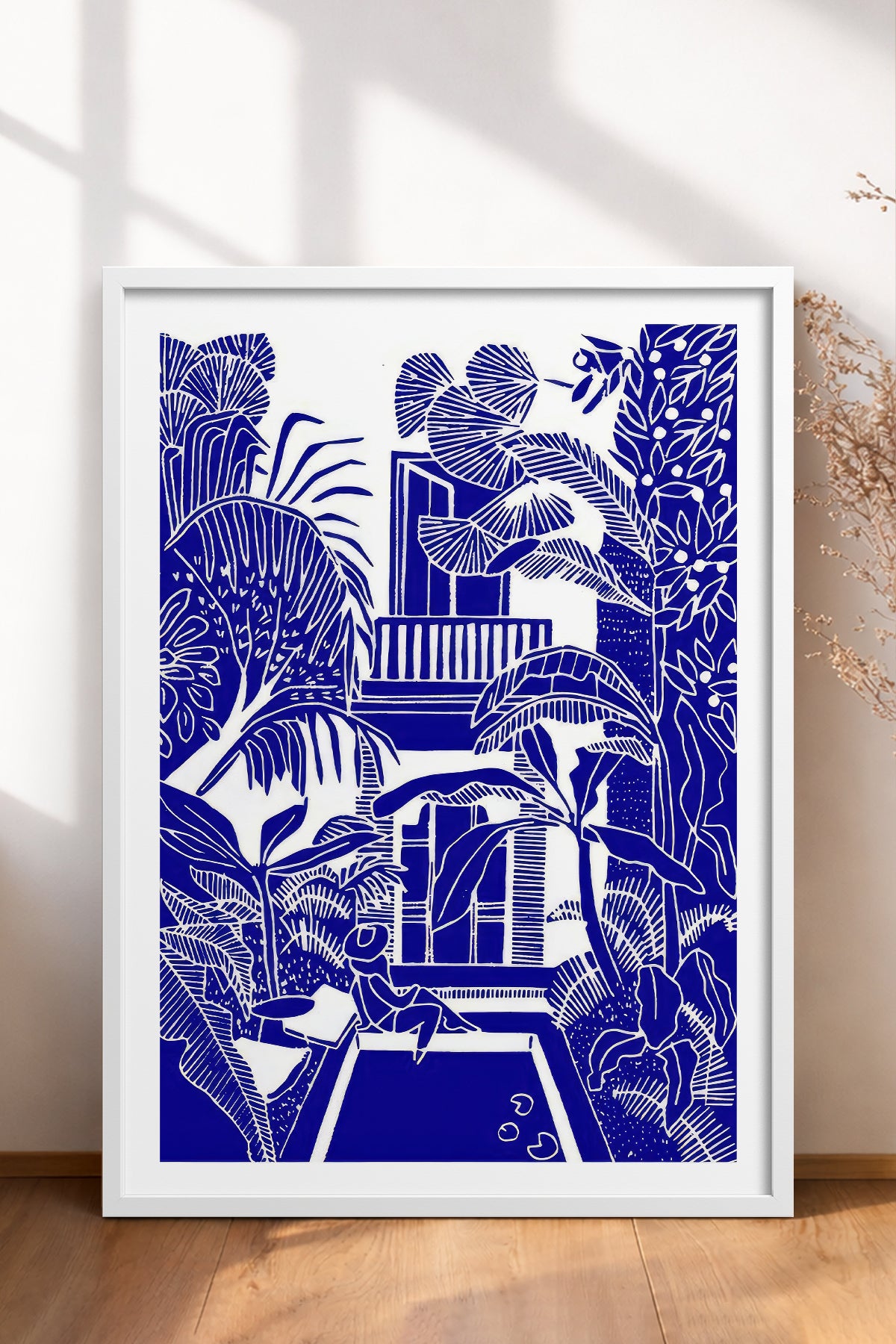 HOMEPACK Ahşap Çerçeveli Tablo Çerçeveli Poster Sanatsal Modern Duvar Dekoru TK-875