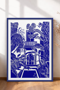 HOMEPACK Ahşap Çerçeveli Tablo Çerçeveli Poster Sanatsal Modern Duvar Dekoru TK-875