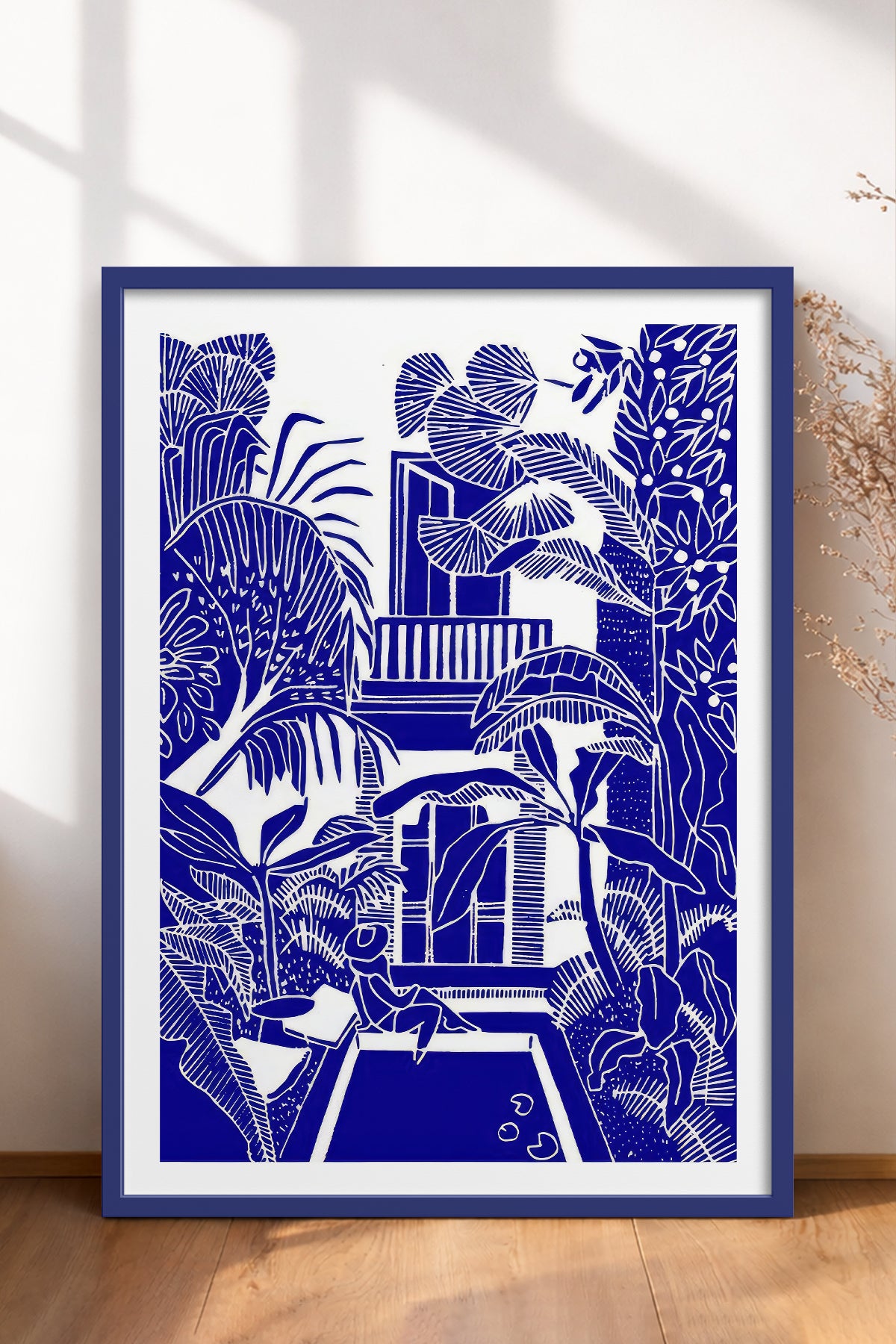 HOMEPACK Ahşap Çerçeveli Tablo Çerçeveli Poster Sanatsal Modern Duvar Dekoru TK-875