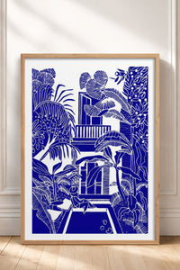 HOMEPACK Ahşap Çerçeveli Tablo Çerçeveli Poster Sanatsal Modern Duvar Dekoru TK-875