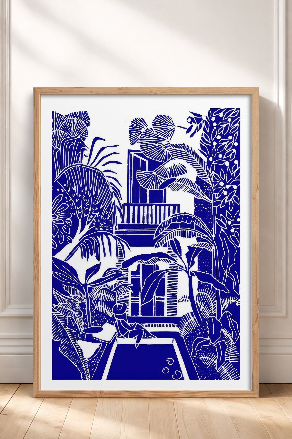 HOMEPACK Ahşap Çerçeveli Tablo Çerçeveli Poster Sanatsal Modern Duvar Dekoru TK-875