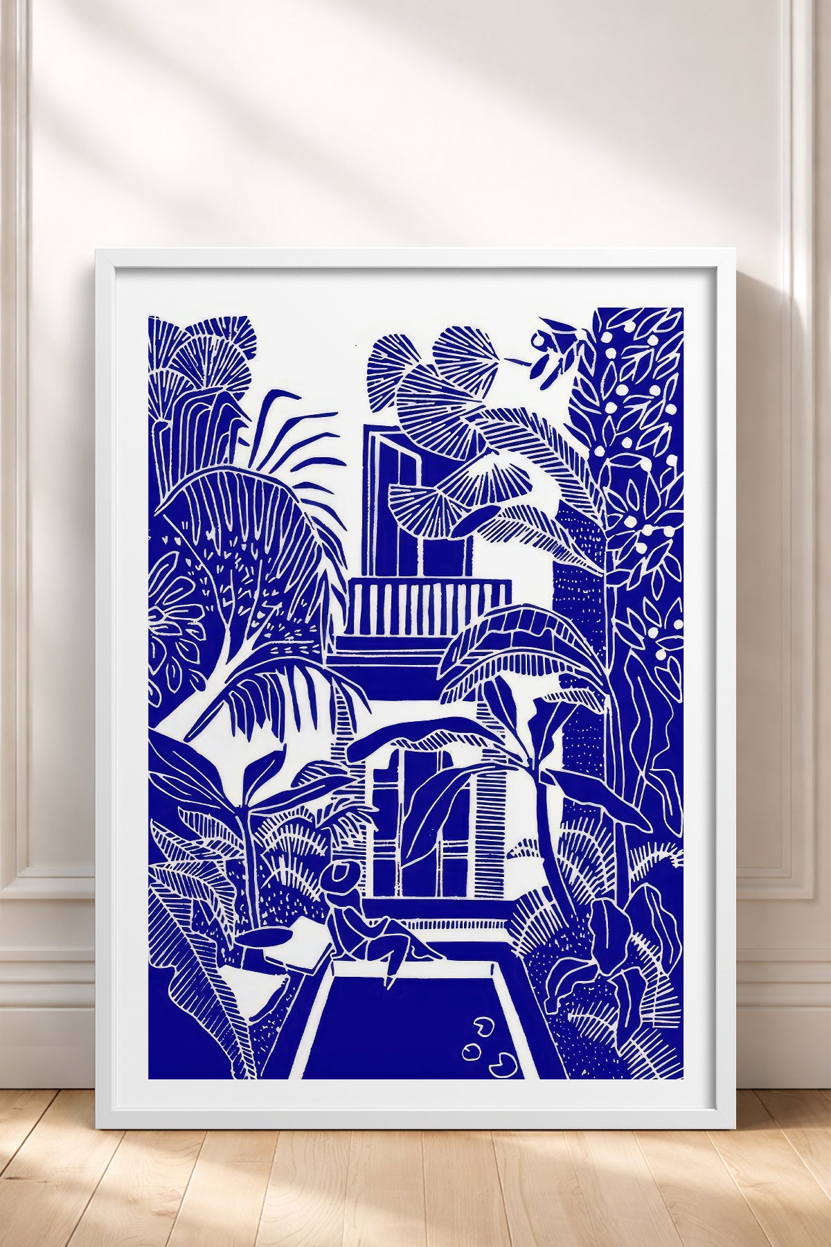 HOMEPACK Ahşap Çerçeveli Tablo Çerçeveli Poster Sanatsal Modern Duvar Dekoru TK-875