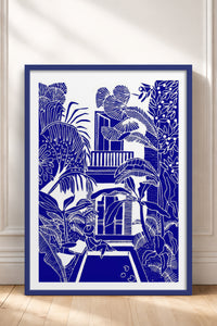 HOMEPACK Ahşap Çerçeveli Tablo Çerçeveli Poster Sanatsal Modern Duvar Dekoru TK-875