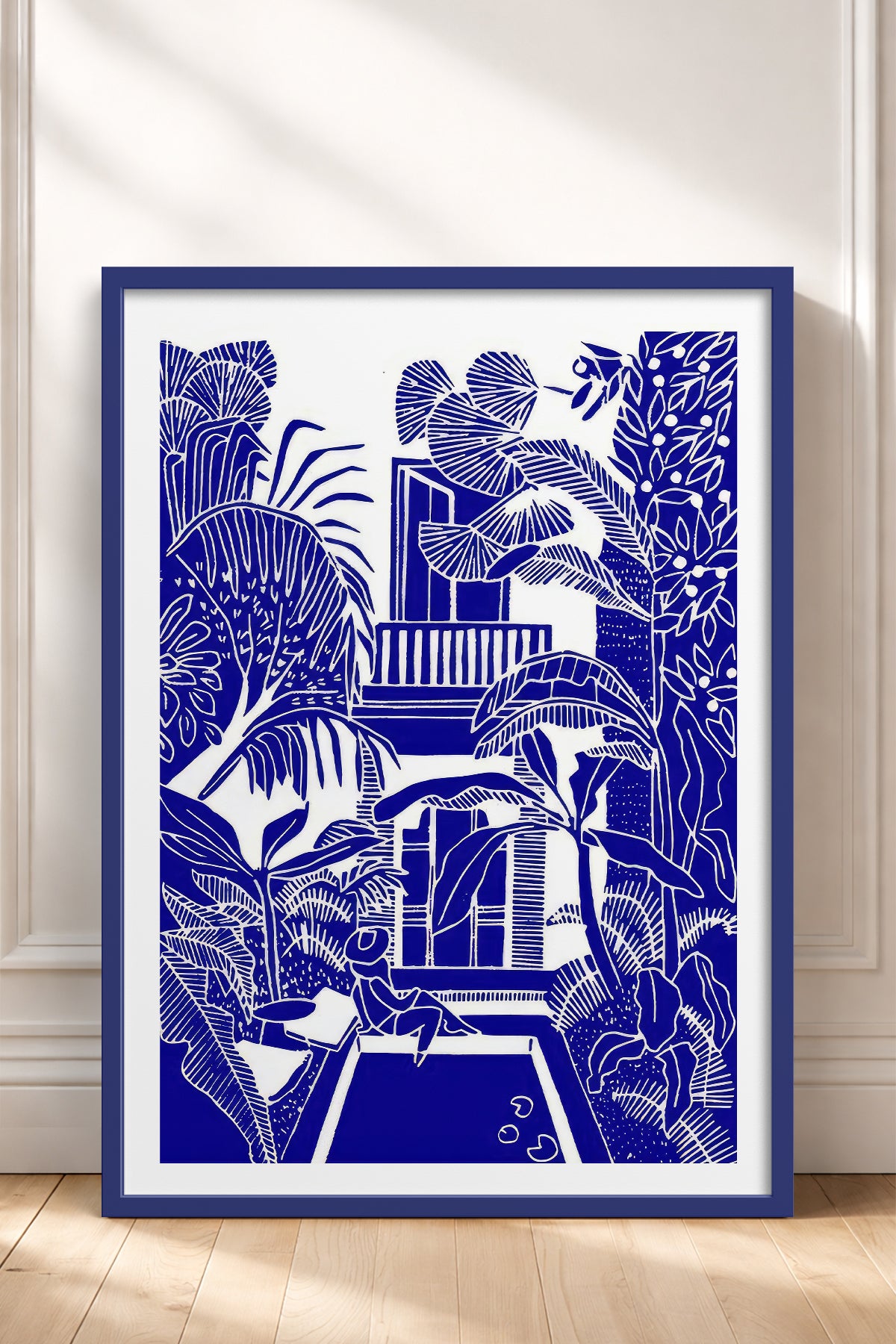 HOMEPACK Ahşap Çerçeveli Tablo Çerçeveli Poster Sanatsal Modern Duvar Dekoru TK-875
