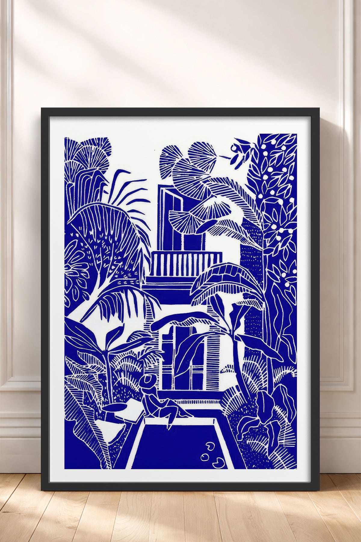 HOMEPACK Ahşap Çerçeveli Tablo Çerçeveli Poster Sanatsal Modern Duvar Dekoru TK-875