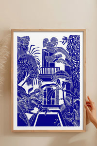 HOMEPACK Ahşap Çerçeveli Tablo Çerçeveli Poster Sanatsal Modern Duvar Dekoru TK-875