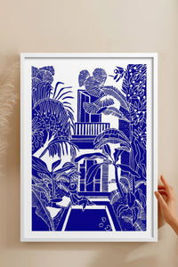 HOMEPACK Ahşap Çerçeveli Tablo Çerçeveli Poster Sanatsal Modern Duvar Dekoru TK-875