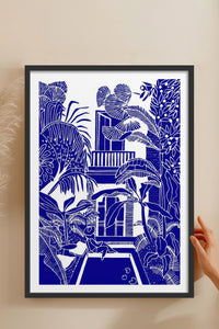 HOMEPACK Ahşap Çerçeveli Tablo Çerçeveli Poster Sanatsal Modern Duvar Dekoru TK-875